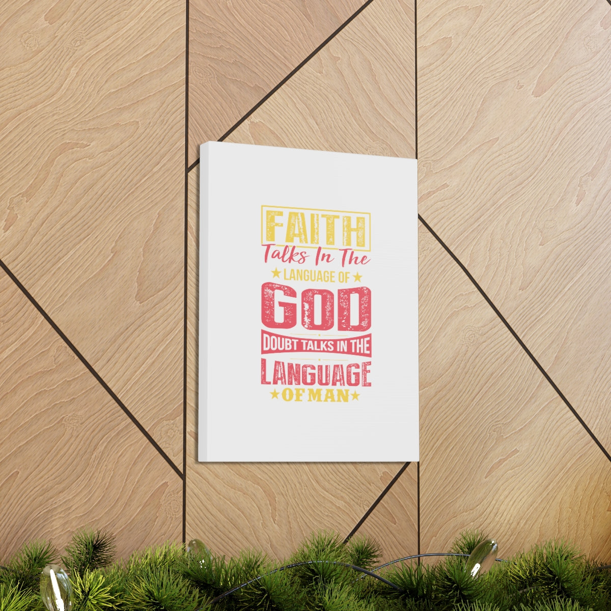 Scripture Walls In The Language Of God Isaiah 50:4 Christian Wall Art Bible Verse Print Ready to Hang Unframed-Express Your Love Gifts