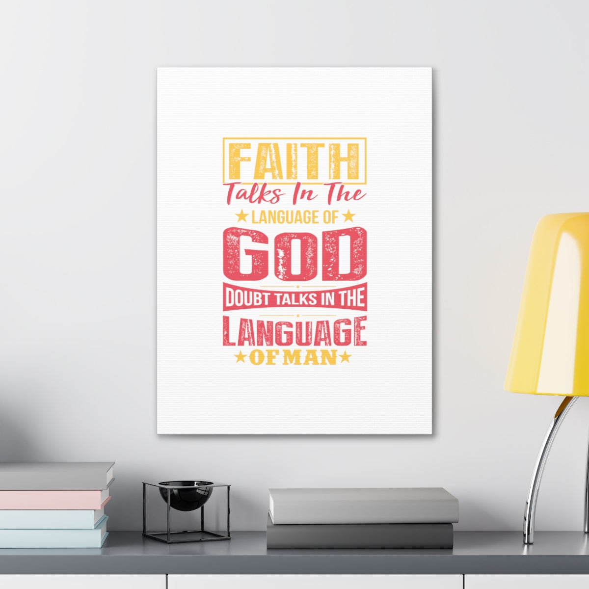 Scripture Walls In The Language Of God Isaiah 50:4 Christian Wall Art Bible Verse Print Ready to Hang Unframed-Express Your Love Gifts