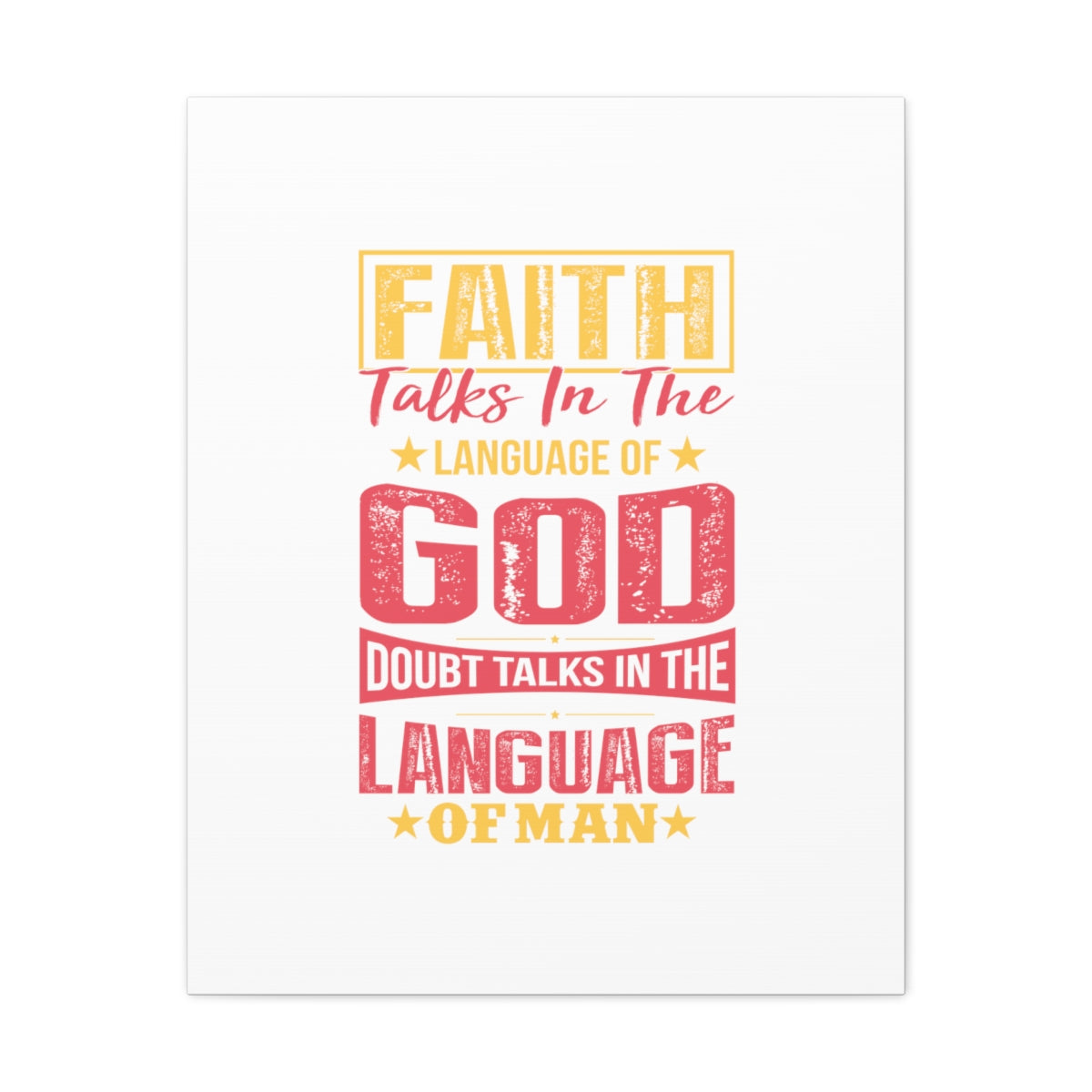 Scripture Walls In The Language Of God Isaiah 50:4 Christian Wall Art Bible Verse Print Ready to Hang Unframed-Express Your Love Gifts