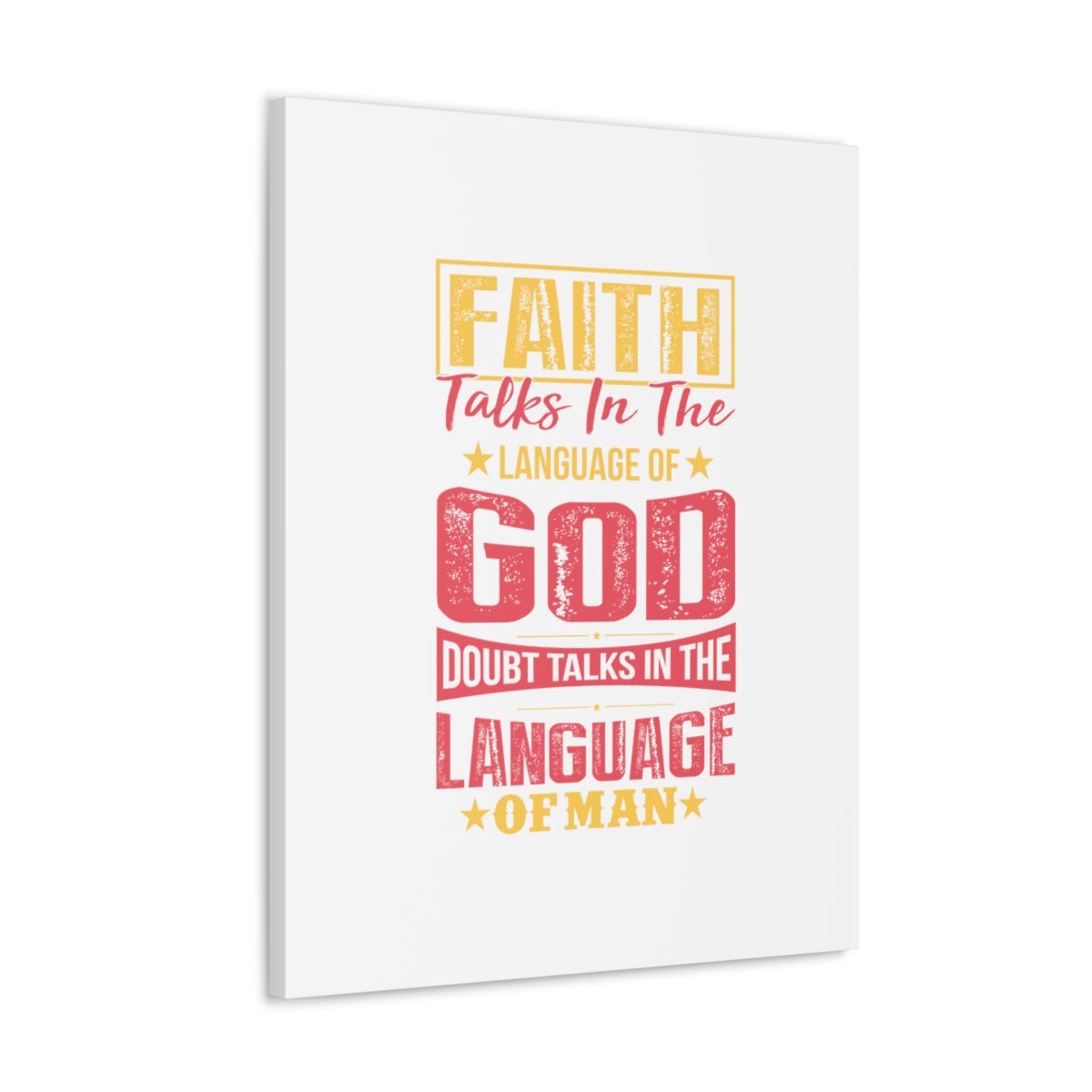 Scripture Walls In The Language Of God Isaiah 50:4 Christian Wall Art Bible Verse Print Ready to Hang Unframed-Express Your Love Gifts