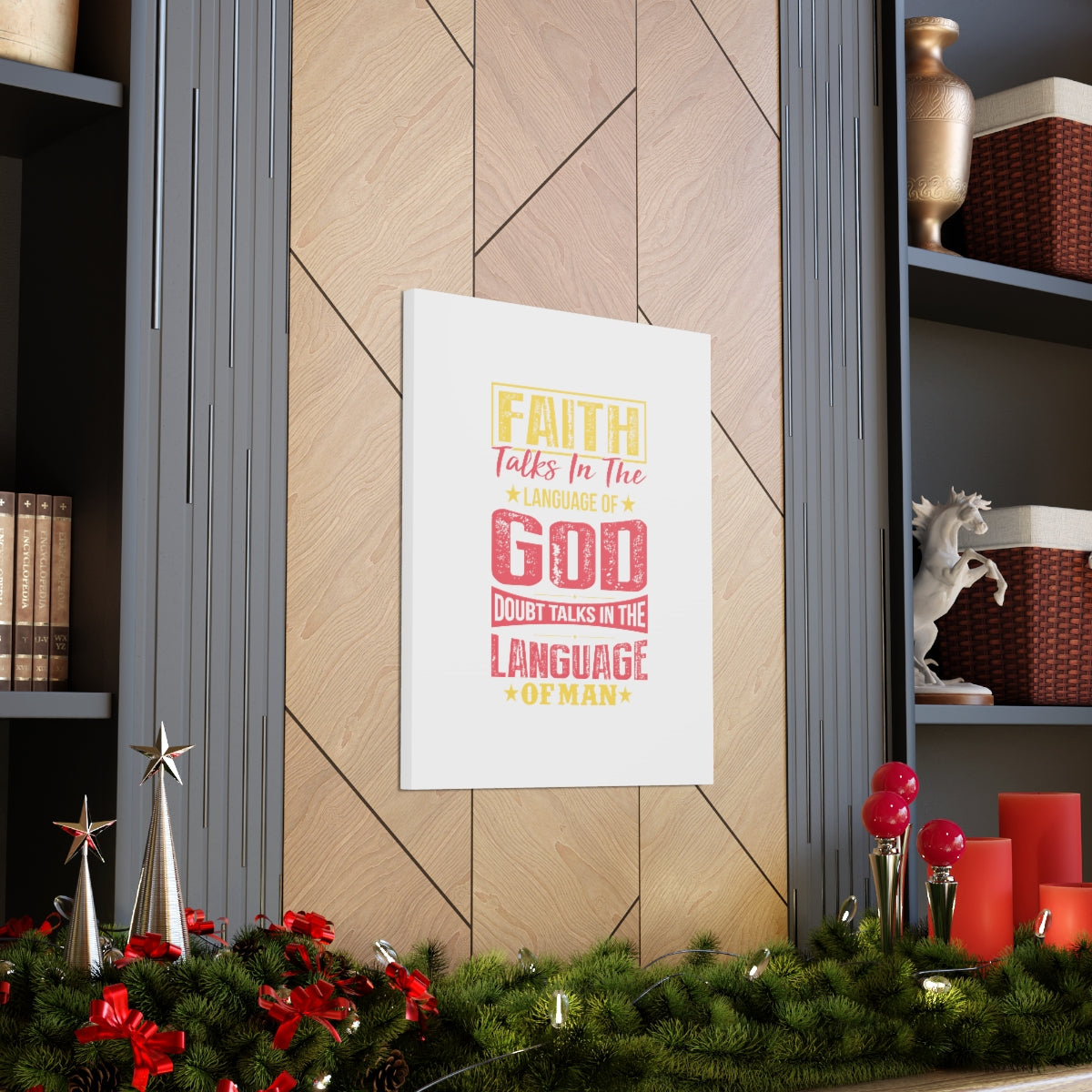 Scripture Walls In The Language Of God Isaiah 50:4 Christian Wall Art Bible Verse Print Ready to Hang Unframed-Express Your Love Gifts