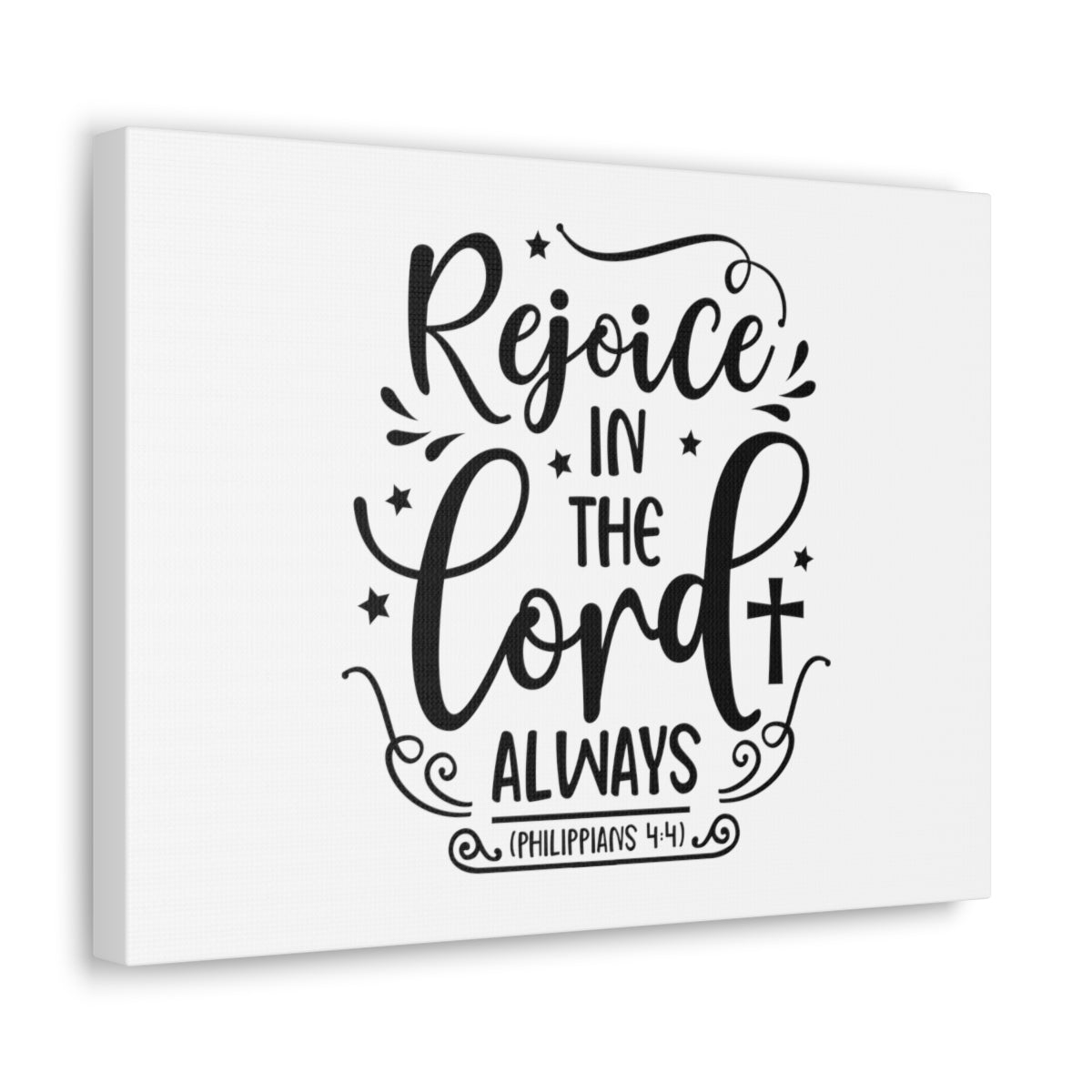 Scripture Walls In The Lord Always Philippians 4:4 Bible Verse Canvas Christian Wall Art Ready to Hang Unframed-Express Your Love Gifts