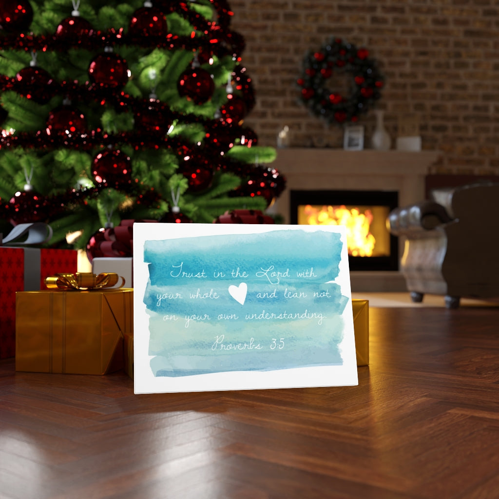 Scripture Walls In The Lord Proverbs 3:5 Bible Verse Canvas Christian Wall Art Ready to Hang Unframed-Express Your Love Gifts