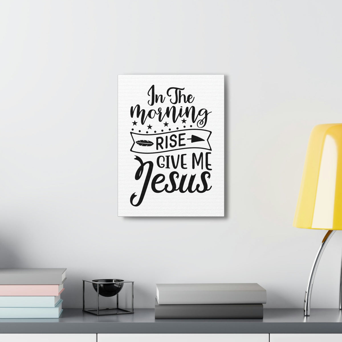 Scripture Walls In The Morning, Give Me Jesus Mark 1:35 Arrow Christian Wall Art Bible Verse Print Ready to Hang Unframed-Express Your Love Gifts