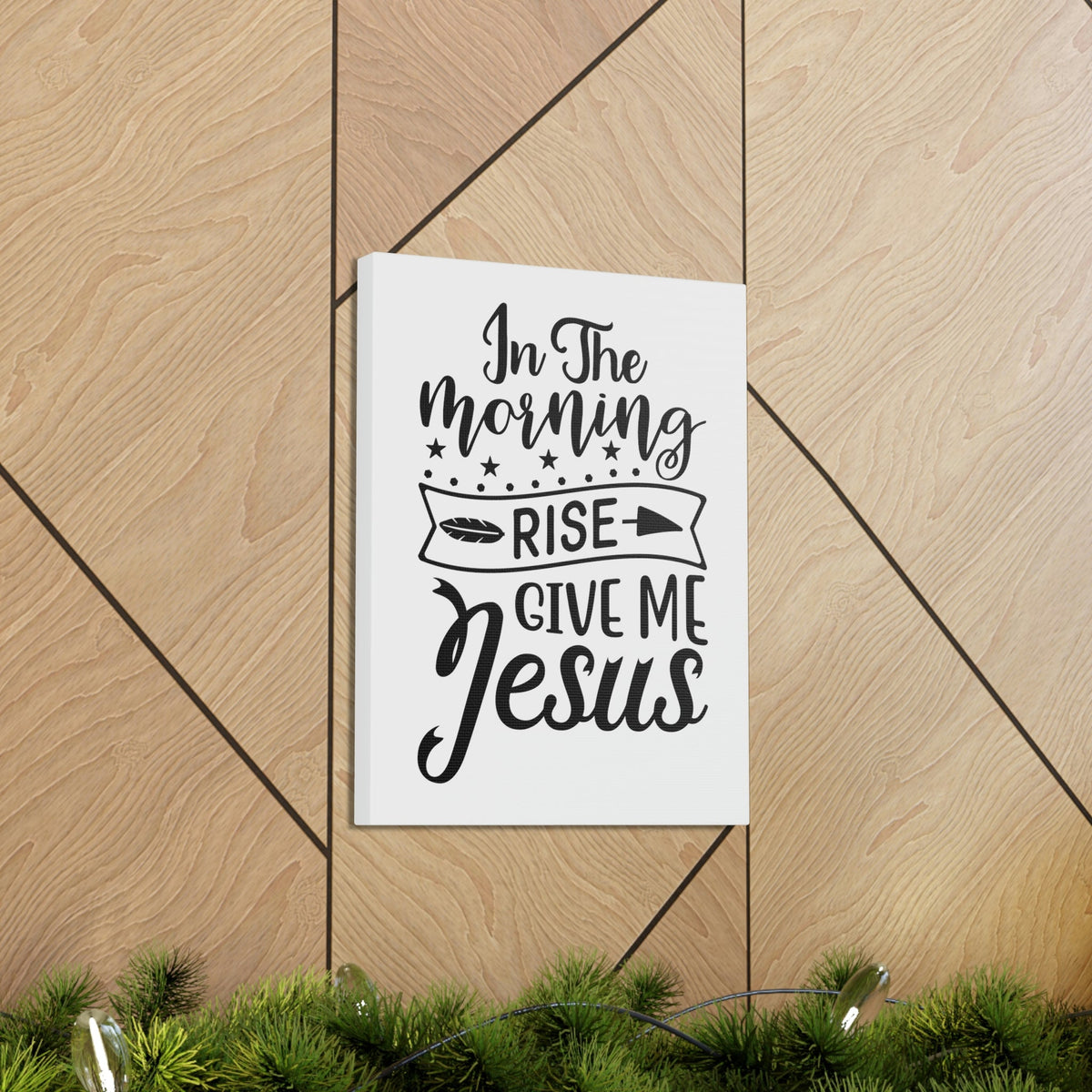 Scripture Walls In The Morning, Give Me Jesus Mark 1:35 Arrow Christian Wall Art Bible Verse Print Ready to Hang Unframed-Express Your Love Gifts