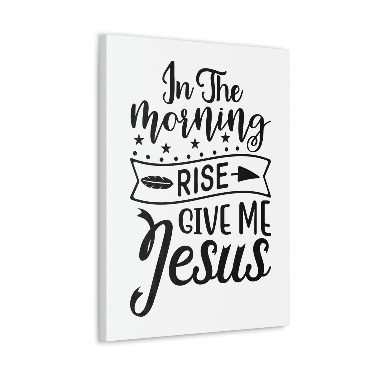 Scripture Walls In The Morning, Give Me Jesus Mark 1:35 Arrow Christian Wall Art Bible Verse Print Ready to Hang Unframed-Express Your Love Gifts