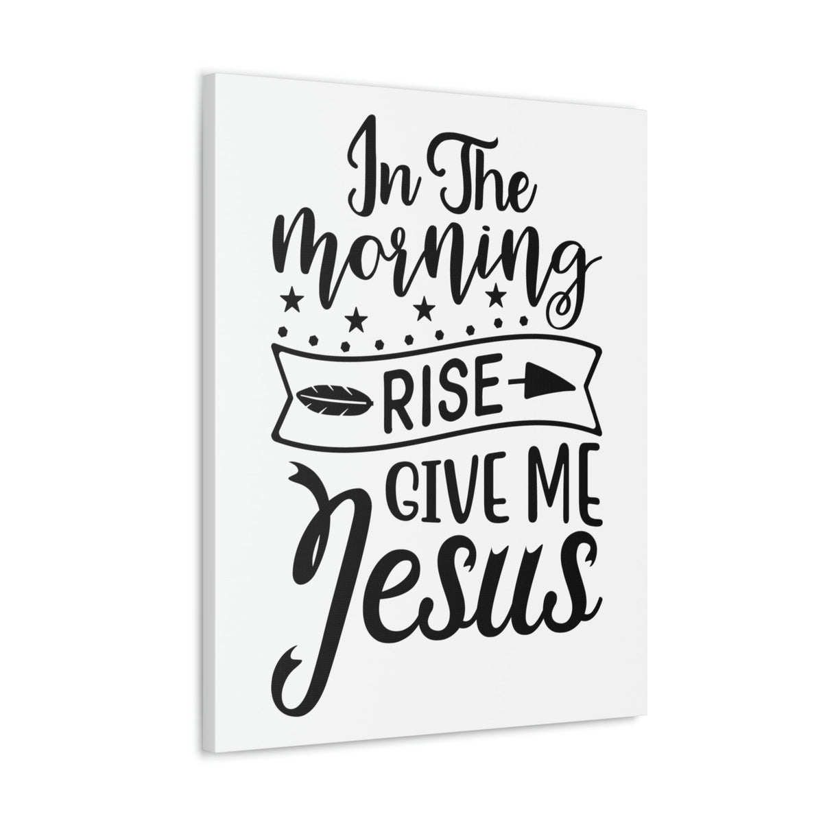 Scripture Walls In The Morning, Give Me Jesus Mark 1:35 Arrow Christian Wall Art Bible Verse Print Ready to Hang Unframed-Express Your Love Gifts