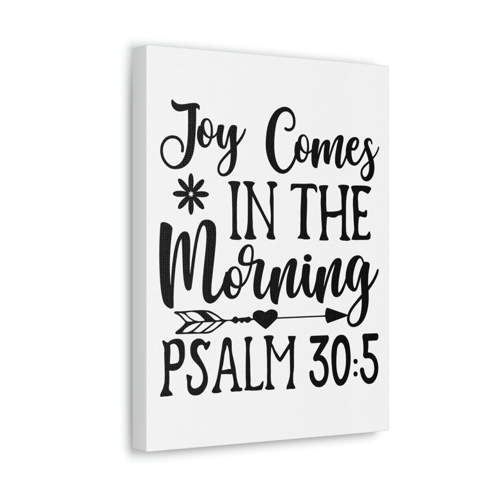 Scripture Walls In The Morning Psalm 30:5 Bible Verse Canvas Christian Wall Art Ready to Hang Unframed-Express Your Love Gifts