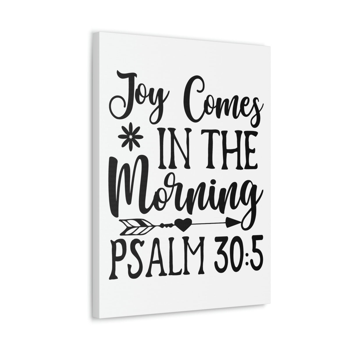 Scripture Walls In The Morning Psalm 30:5 Bible Verse Canvas Christian Wall Art Ready to Hang Unframed-Express Your Love Gifts
