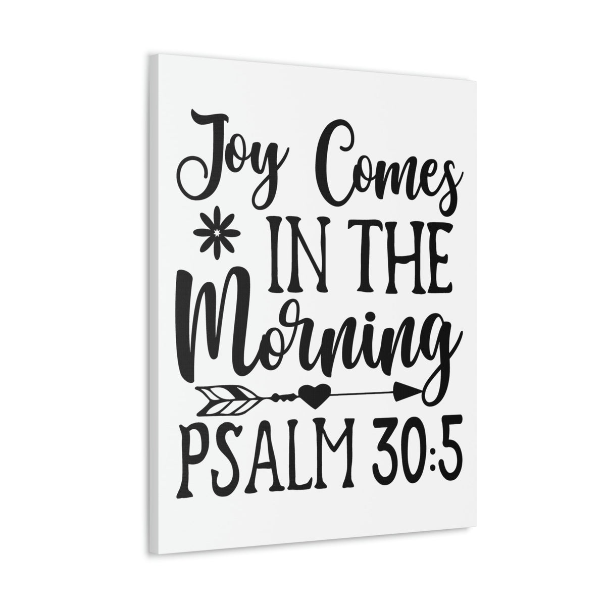 Scripture Walls In The Morning Psalm 30:5 Bible Verse Canvas Christian Wall Art Ready to Hang Unframed-Express Your Love Gifts