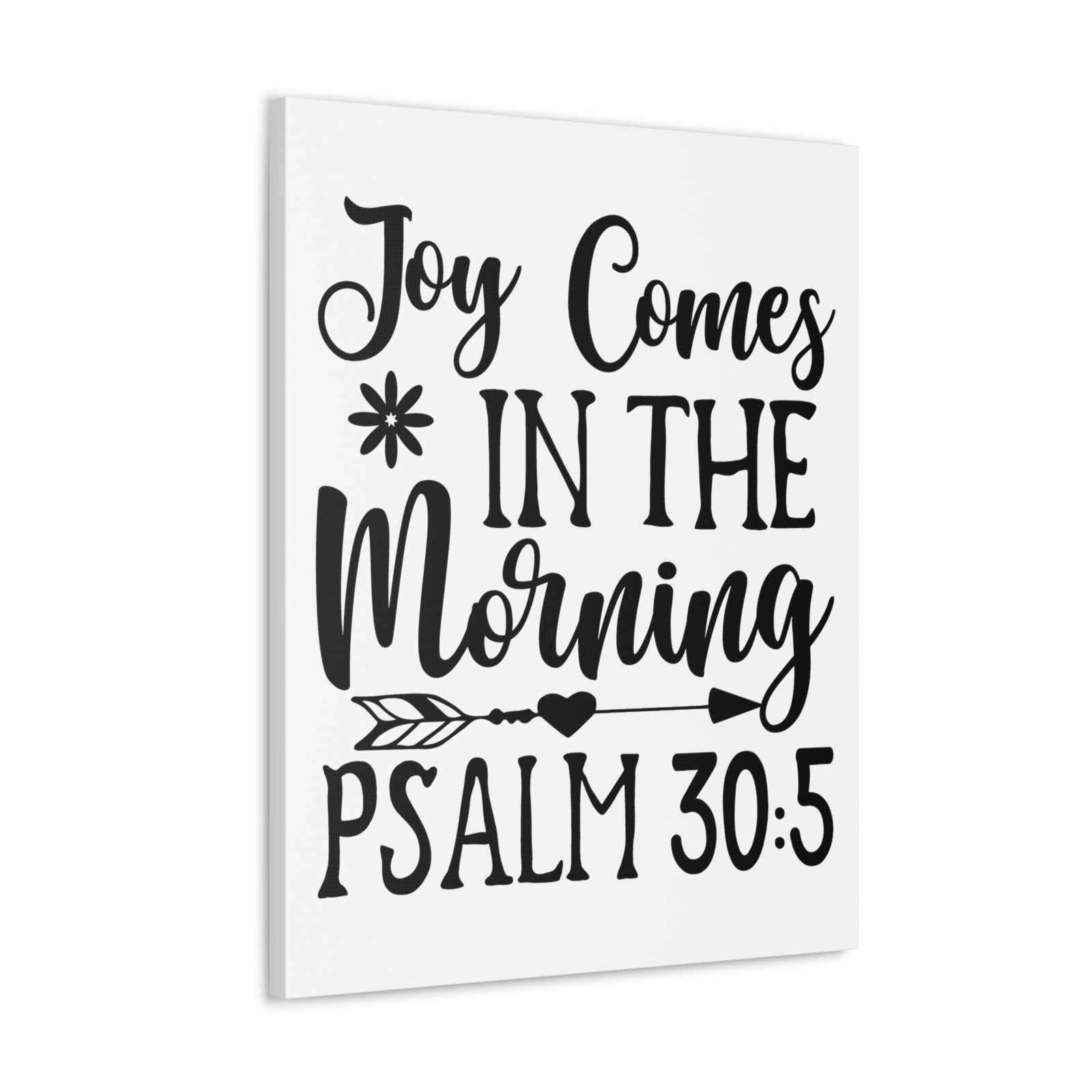 Scripture Walls In The Morning Psalm 30:5 Bible Verse Canvas Christian Wall Art Ready to Hang Unframed-Express Your Love Gifts