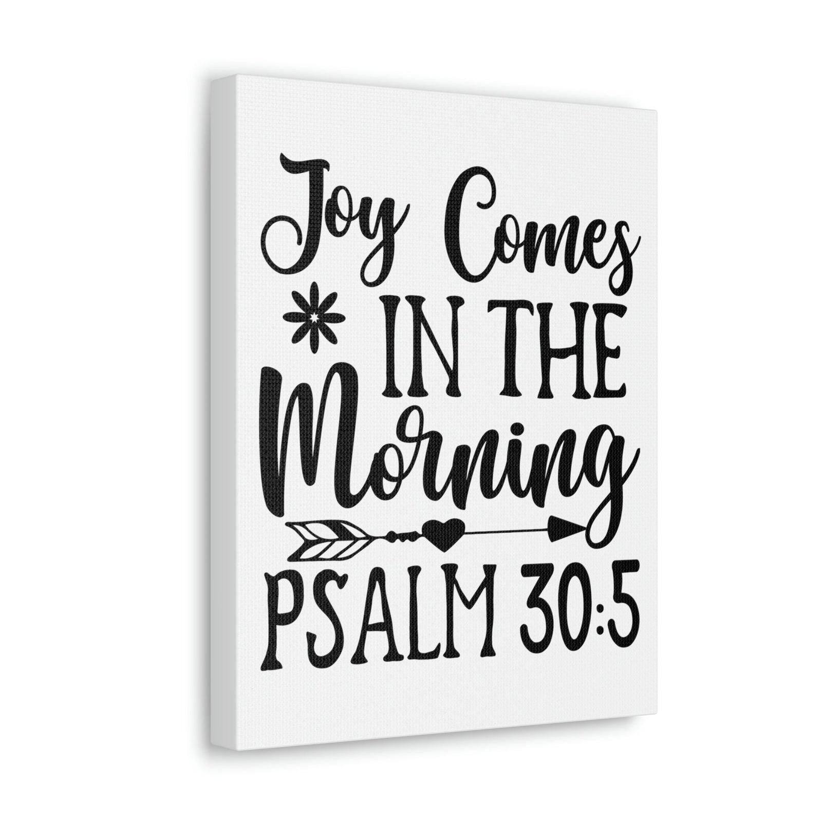 Scripture Walls In The Morning Psalm 30:5 Bible Verse Canvas Christian Wall Art Ready to Hang Unframed-Express Your Love Gifts