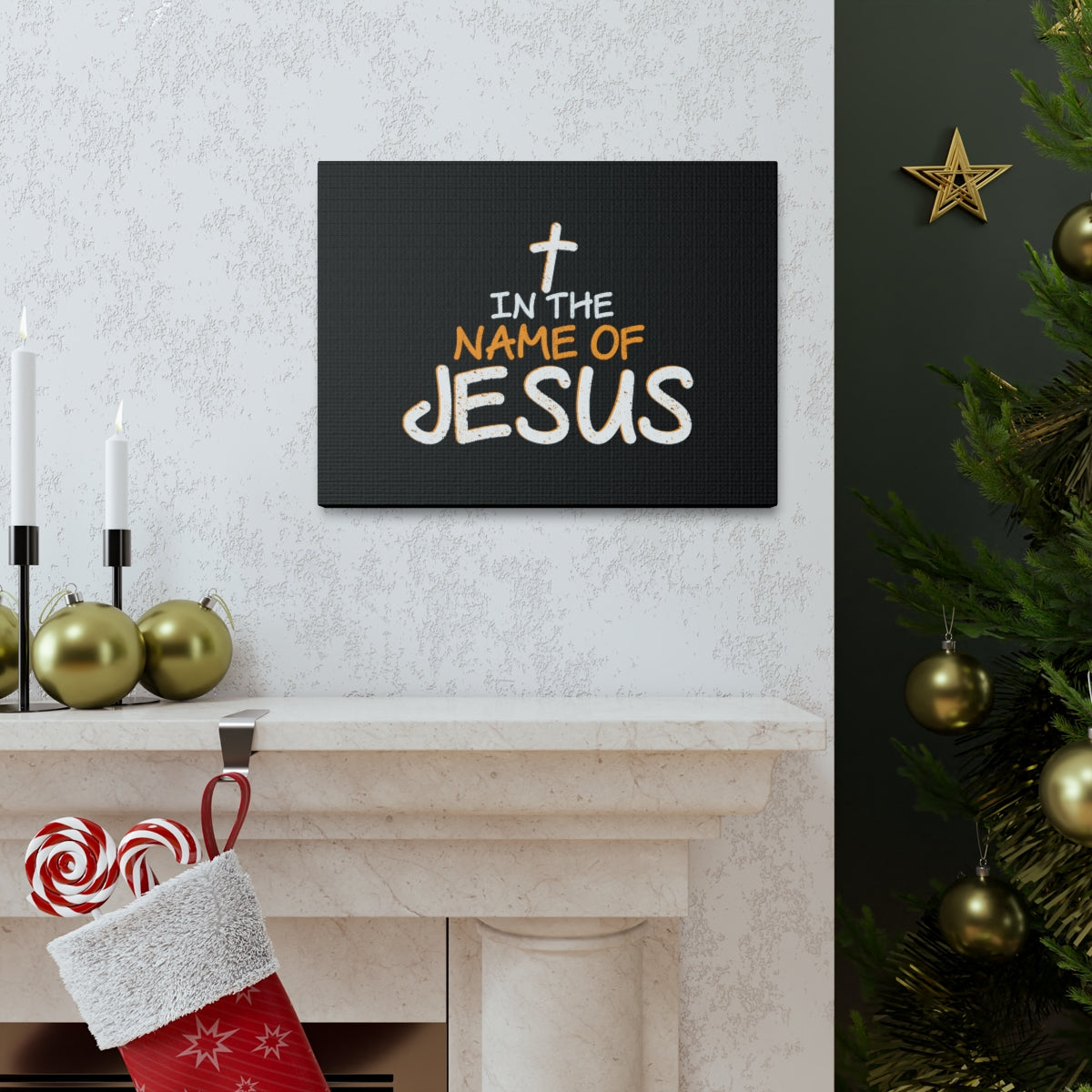 Scripture Walls In The Name Of Jesus Romans 10:13 Christian Wall Art Bible Verse Print Ready to Hang Unframed-Express Your Love Gifts