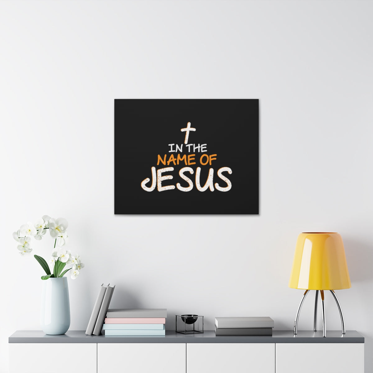 Scripture Walls In The Name Of Jesus Romans 10:13 Christian Wall Art Bible Verse Print Ready to Hang Unframed-Express Your Love Gifts