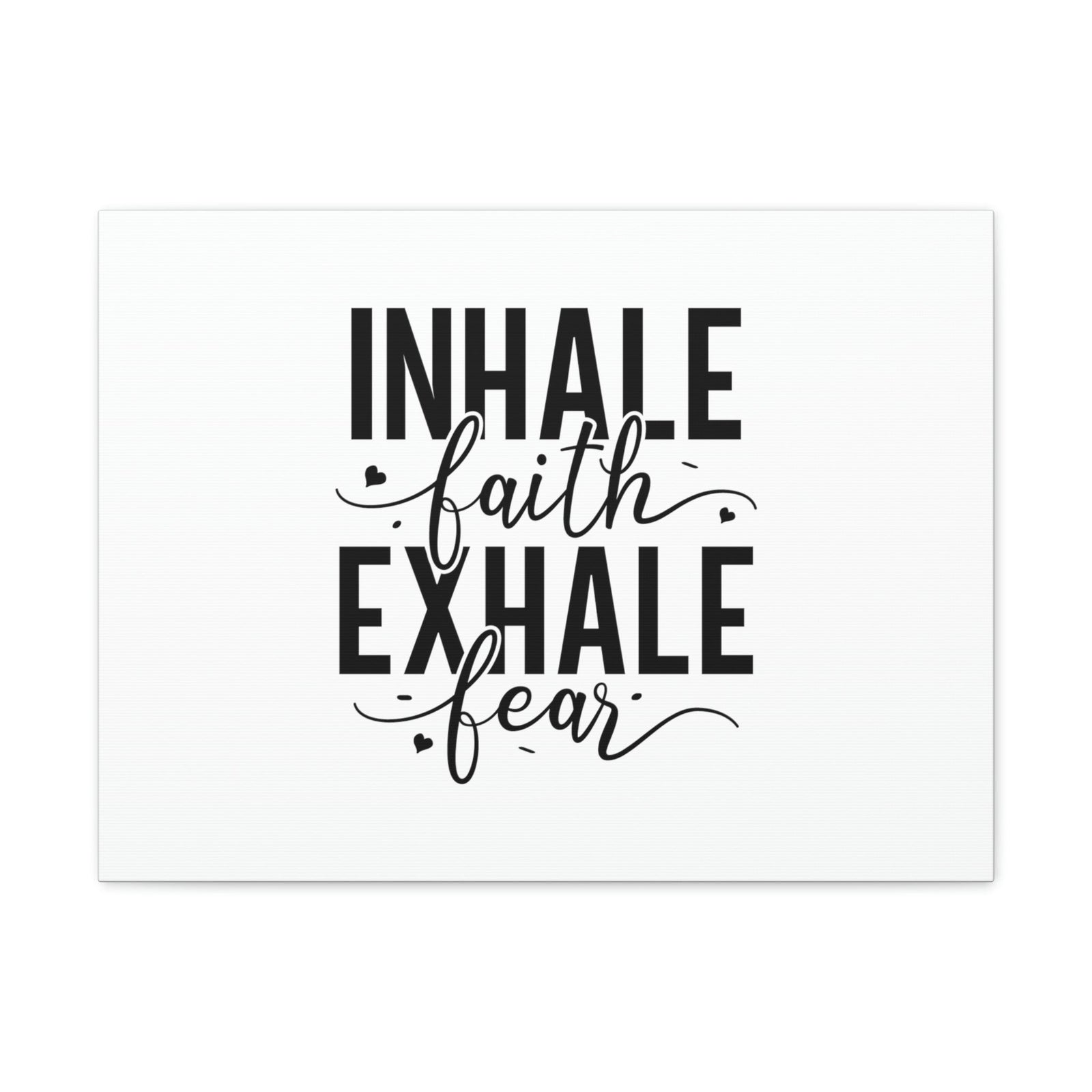 Scripture Walls Inhale Faith, Exhale Fear Isaiah 41:10 Christian Wall Art Bible Verse Print Ready to Hang Unframed-Express Your Love Gifts