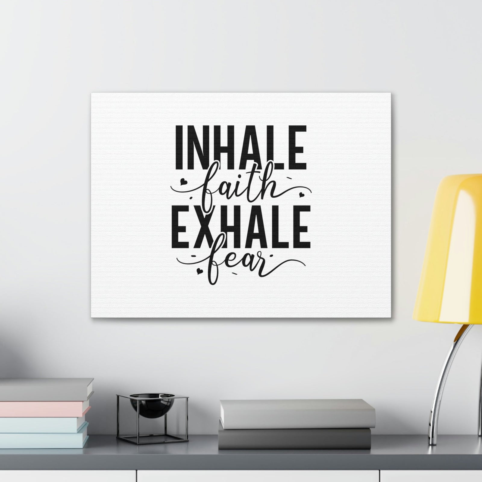 Scripture Walls Inhale Faith, Exhale Fear Isaiah 41:10 Christian Wall Art Bible Verse Print Ready to Hang Unframed-Express Your Love Gifts