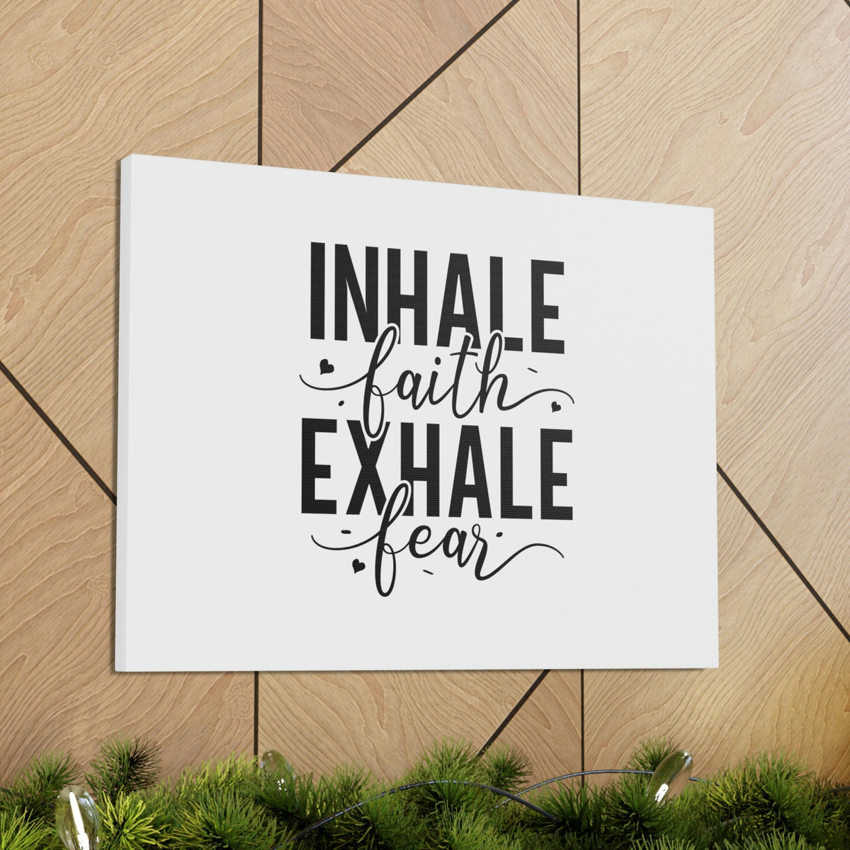 Scripture Walls Inhale Faith, Exhale Fear Isaiah 41:10 Christian Wall Art Bible Verse Print Ready to Hang Unframed-Express Your Love Gifts
