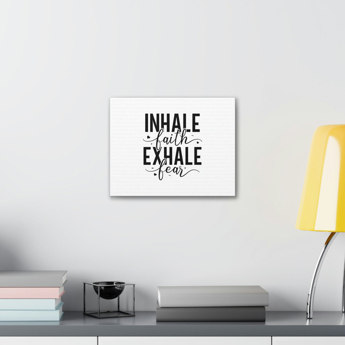 Scripture Walls Inhale Faith, Exhale Fear Isaiah 41:10 Christian Wall Art Bible Verse Print Ready to Hang Unframed-Express Your Love Gifts