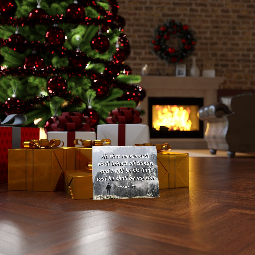 Scripture Walls Inherit All Things Revelation 21:7 Bible Verse Canvas Christian Wall Art Ready to Hang Unframed-Express Your Love Gifts