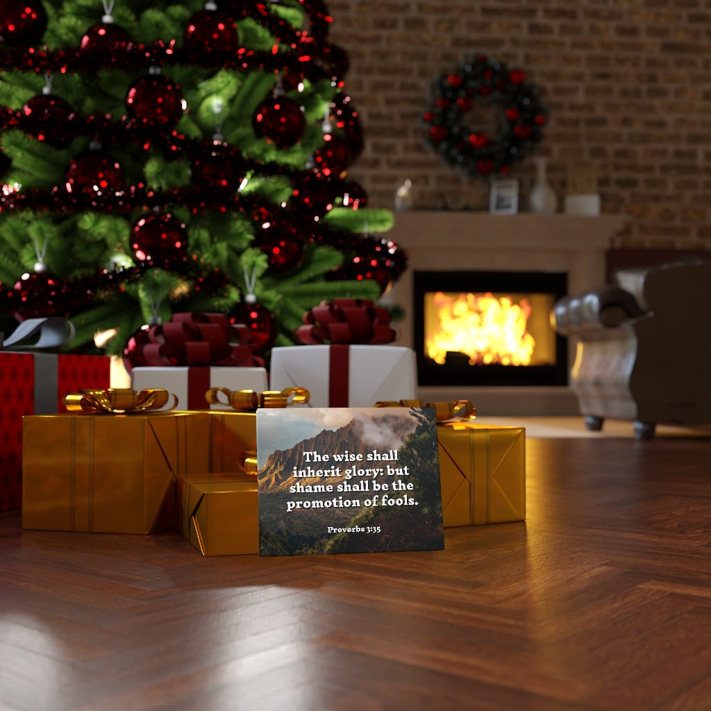 Scripture Walls Inherit Glory Proverbs 3:35 Bible Verse Canvas Christian Wall Art Ready to Hang Unframed-Express Your Love Gifts