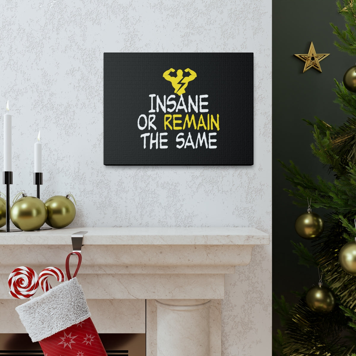 Scripture Walls Insane Or Remain The Same Hebrews 13:8 Christian Wall Art Bible Verse Print Ready to Hang Unframed-Express Your Love Gifts
