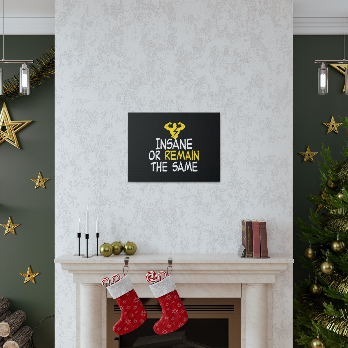 Scripture Walls Insane Or Remain The Same Hebrews 13:8 Christian Wall Art Bible Verse Print Ready to Hang Unframed-Express Your Love Gifts