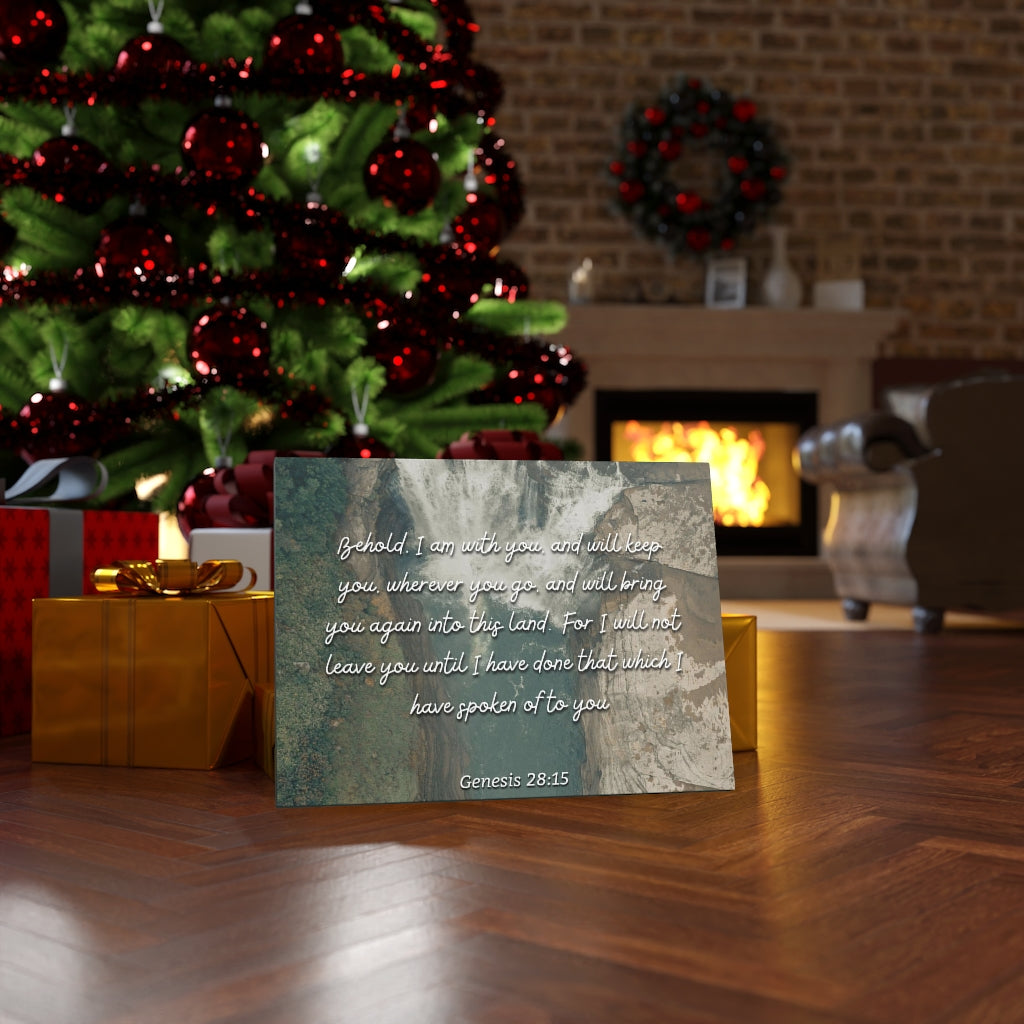 Scripture Walls Into This Land Genesis 28:15 Bible Verse Canvas Christian Wall Art Ready to Hang Unframed-Express Your Love Gifts