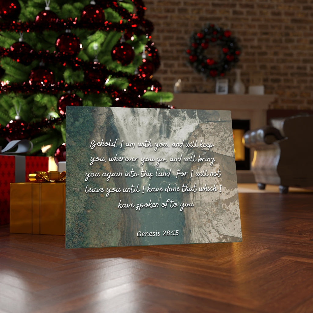 Scripture Walls Into This Land Genesis 28:15 Bible Verse Canvas Christian Wall Art Ready to Hang Unframed-Express Your Love Gifts