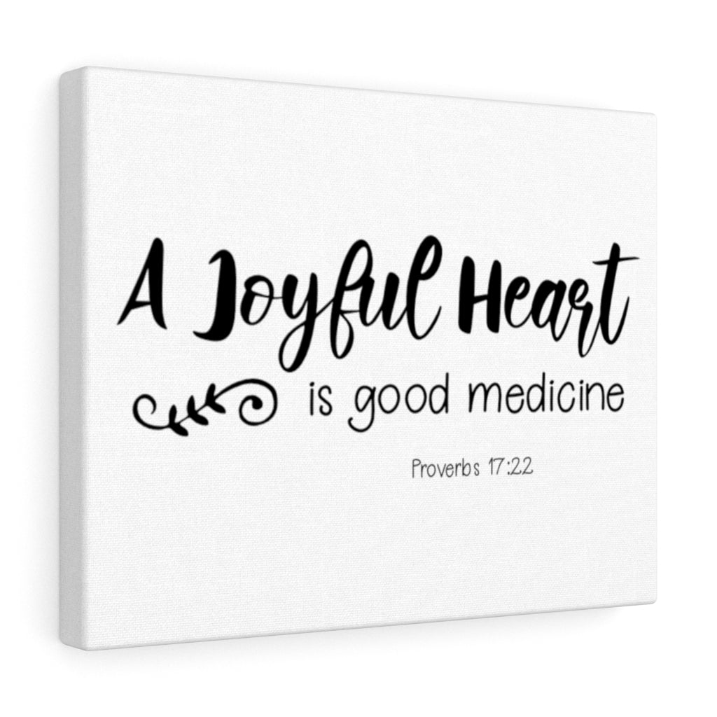 Scripture Walls Is Good Medicine Proverbs 17:22 Bible Verse Canvas Christian Wall Art Ready to Hang Unframed-Express Your Love Gifts
