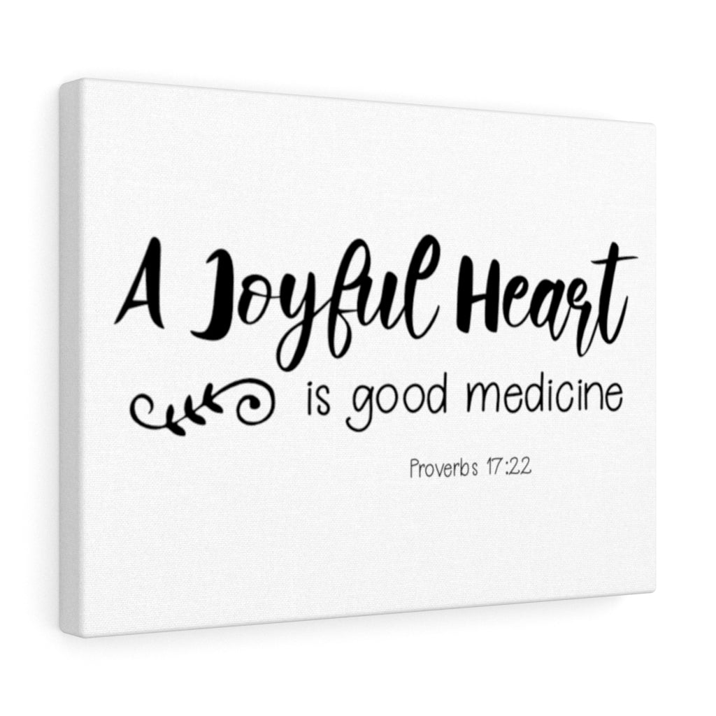 Scripture Walls Is Good Medicine Proverbs 17:22 Bible Verse Canvas Christian Wall Art Ready to Hang Unframed-Express Your Love Gifts