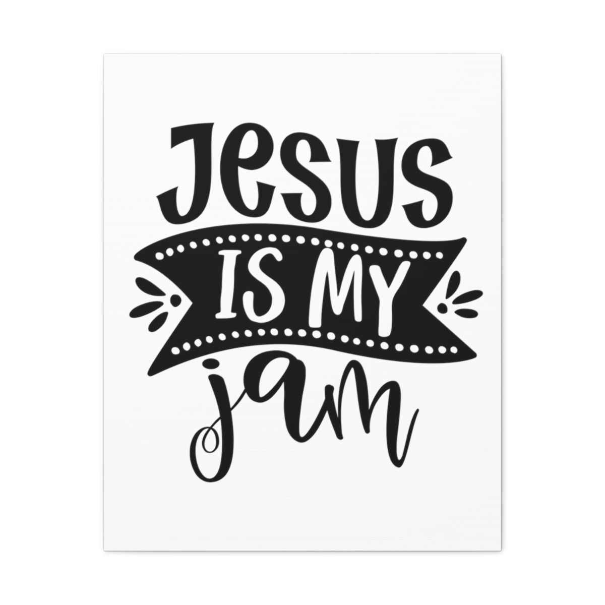 Scripture Walls Is My Jam Mark 10:27 Christian Wall Art Print Ready to Hang Unframed-Express Your Love Gifts