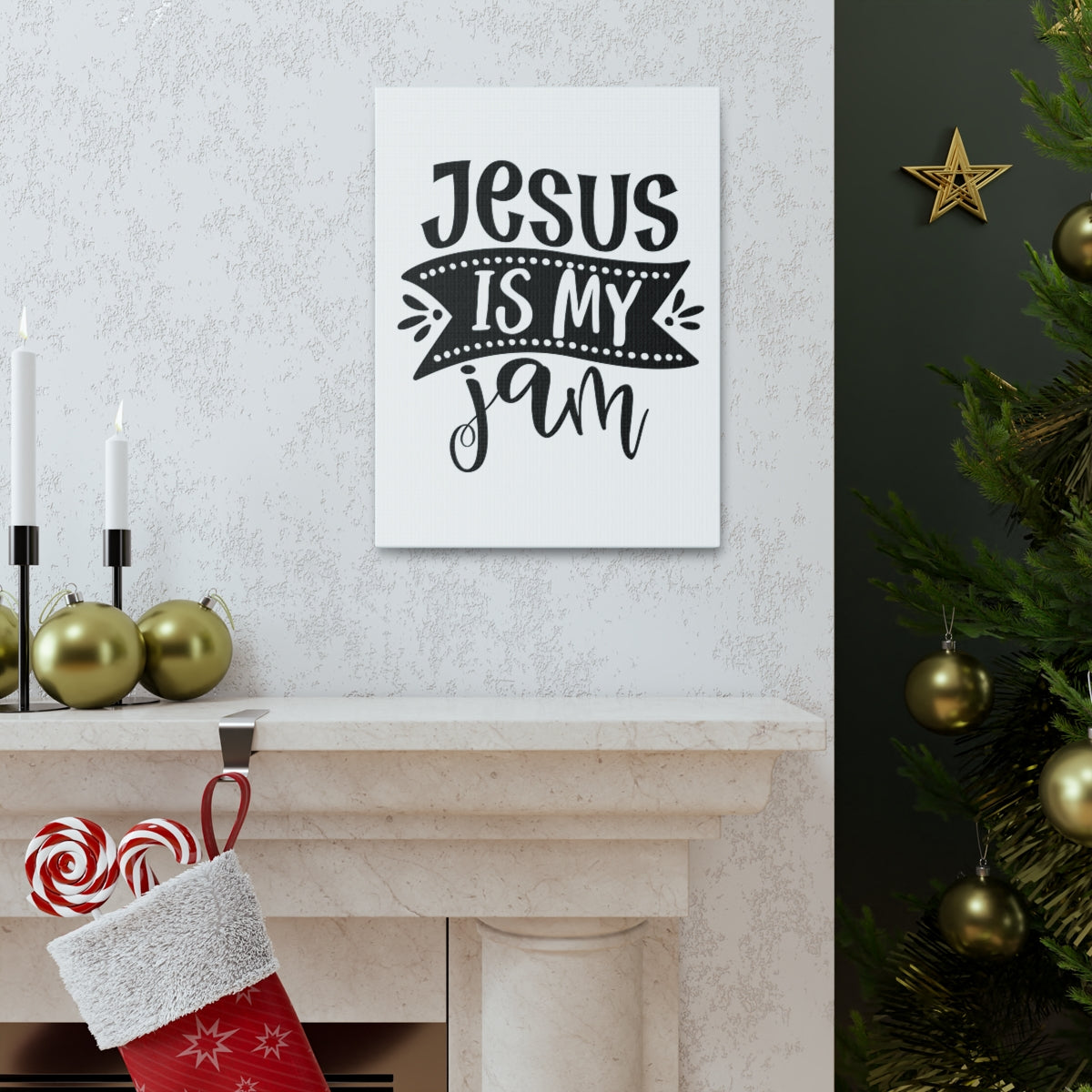 Scripture Walls Is My Jam Mark 10:27 Christian Wall Art Print Ready to Hang Unframed-Express Your Love Gifts