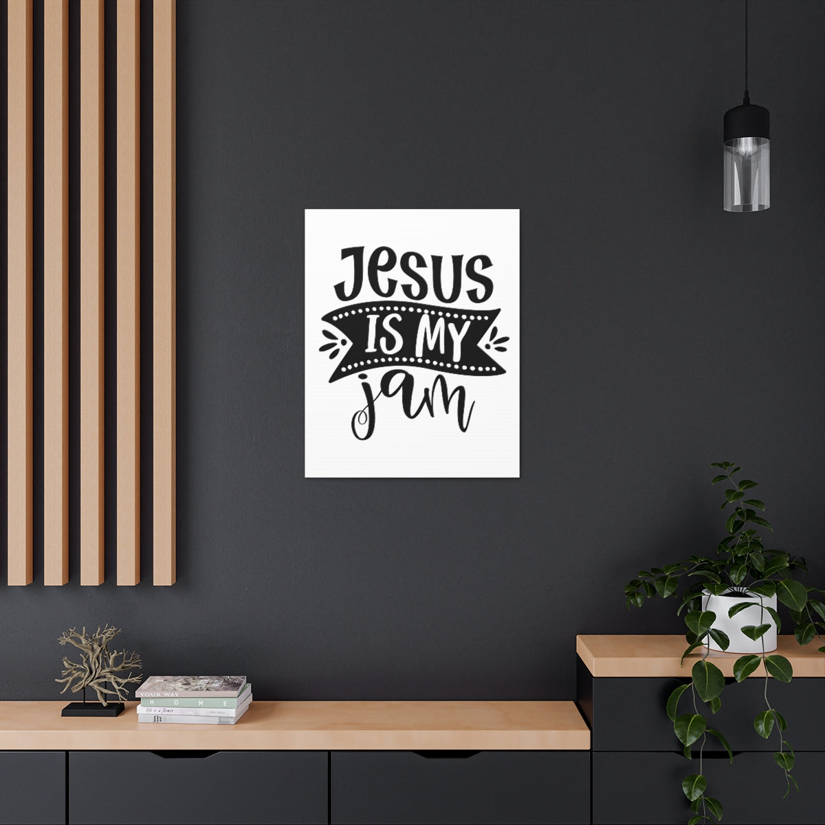 Scripture Walls Is My Jam Mark 10:27 Christian Wall Art Print Ready to Hang Unframed-Express Your Love Gifts