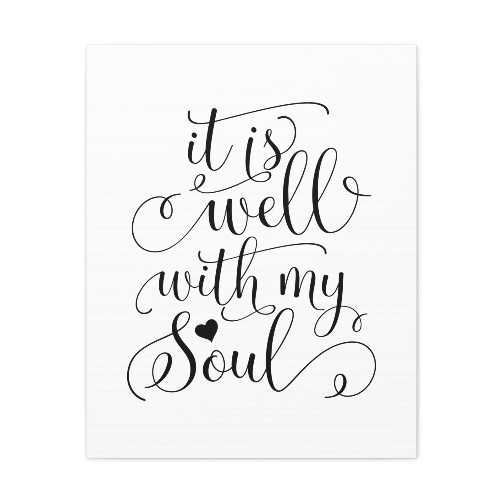 Scripture Walls It Is Well With My Soul Psalm 42:7 Heart Christian Wall Art Bible Verse Print Ready to Hang Unframed-Express Your Love Gifts