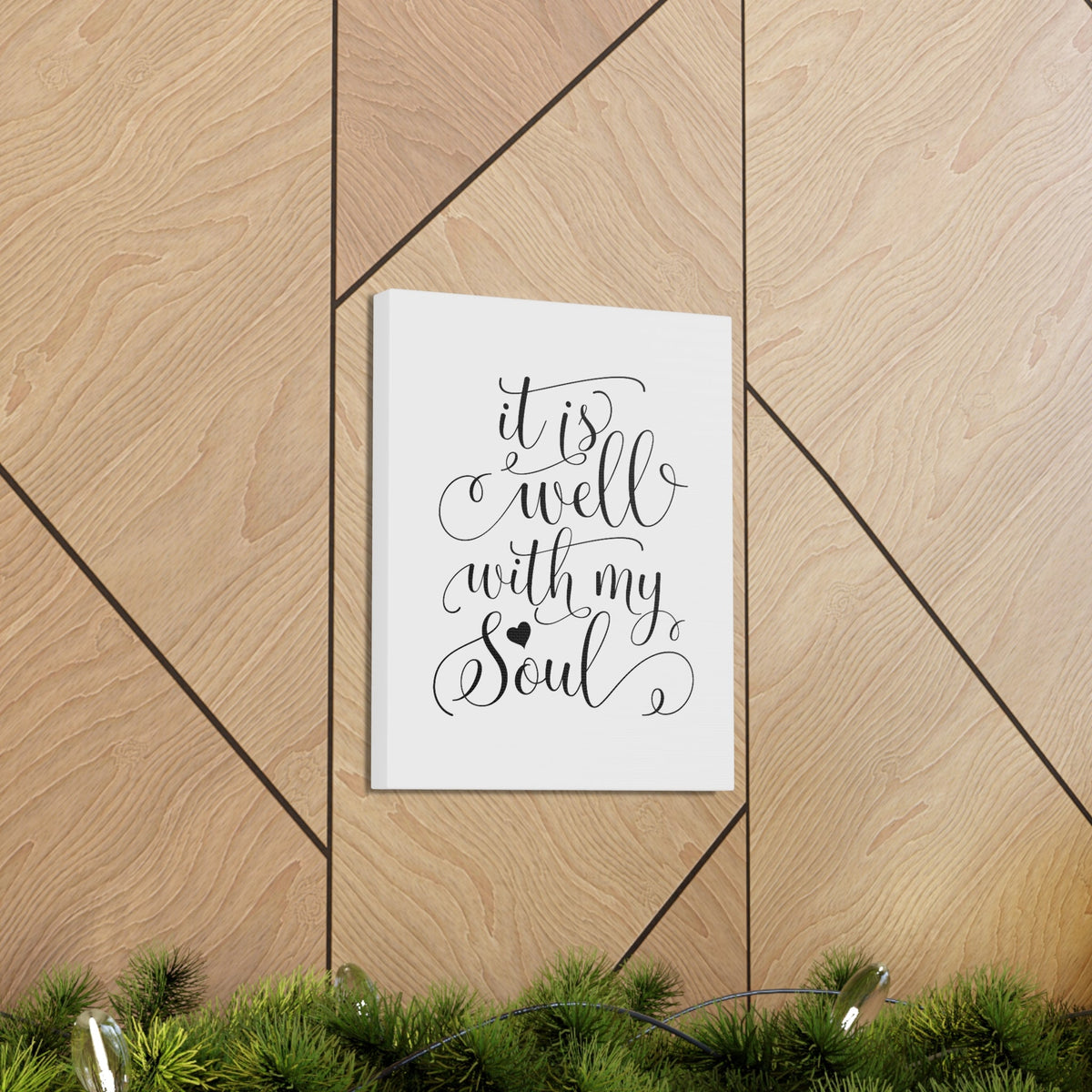 Scripture Walls It Is Well With My Soul Psalm 42:7 Heart Christian Wall Art Bible Verse Print Ready to Hang Unframed-Express Your Love Gifts