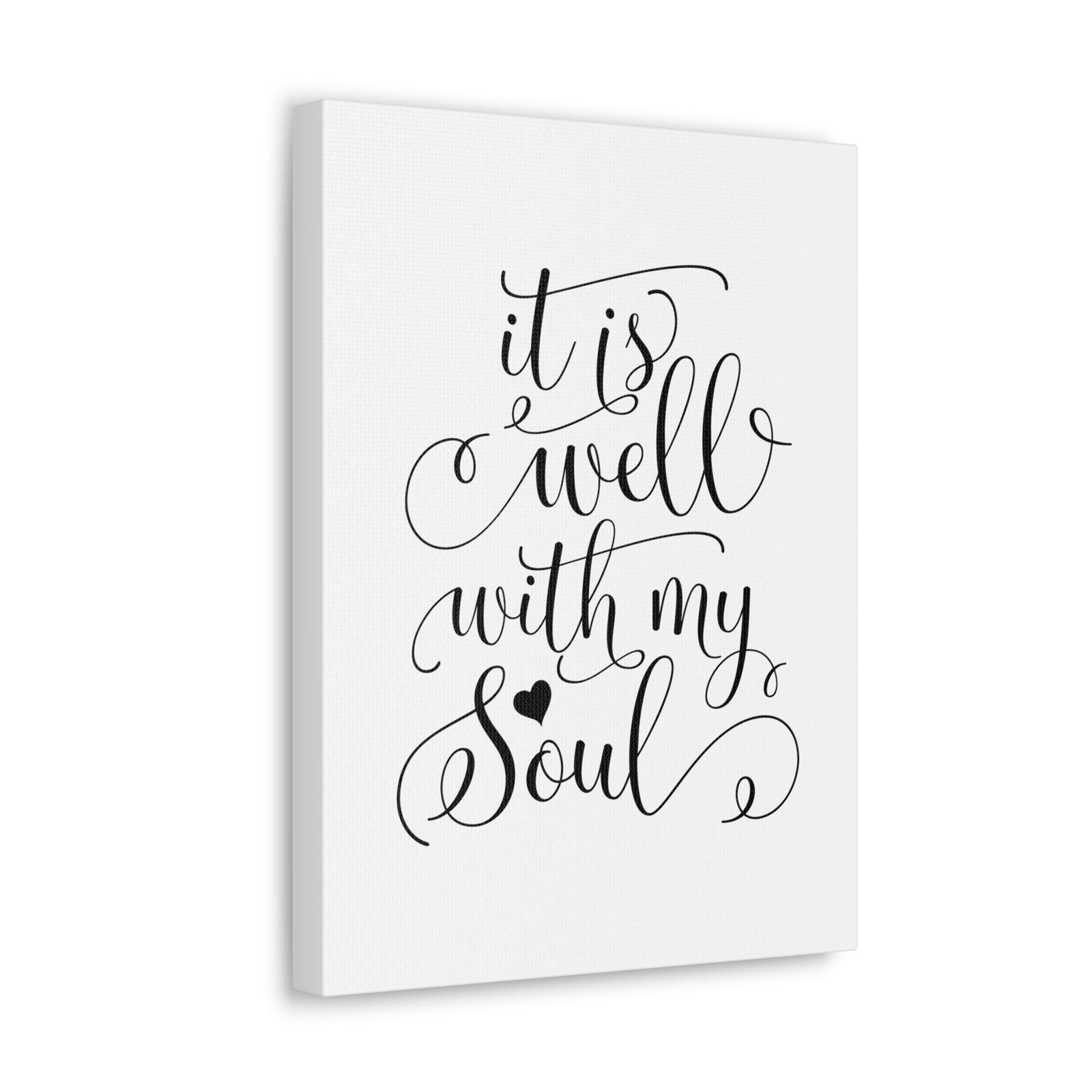 Scripture Walls It Is Well With My Soul Psalm 42:7 Heart Christian Wall Art Bible Verse Print Ready to Hang Unframed-Express Your Love Gifts