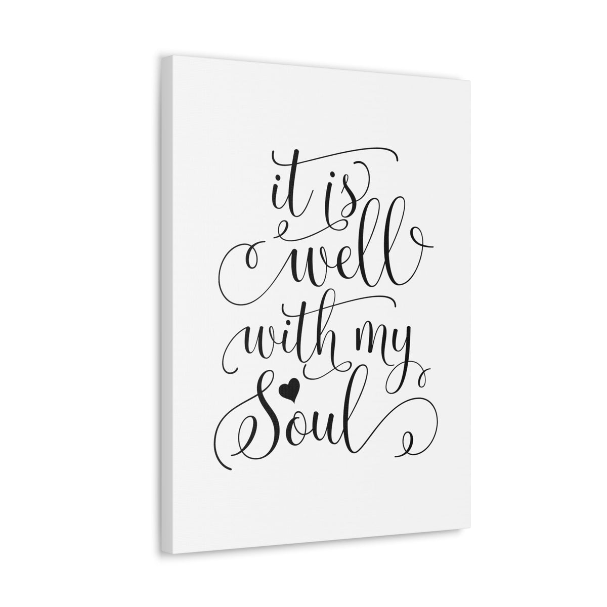 Scripture Walls It Is Well With My Soul Psalm 42:7 Heart Christian Wall Art Bible Verse Print Ready to Hang Unframed-Express Your Love Gifts