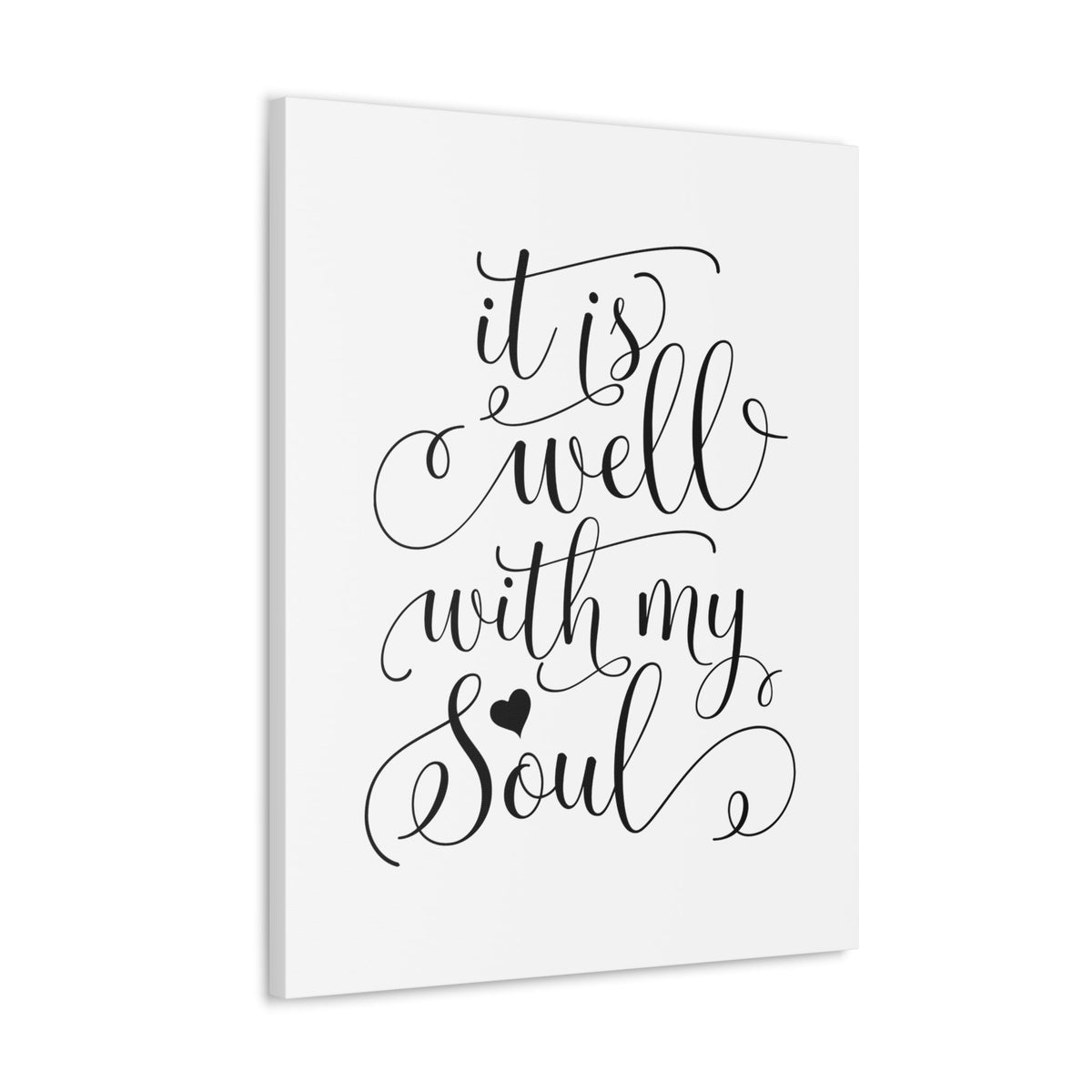 Scripture Walls It Is Well With My Soul Psalm 42:7 Heart Christian Wall Art Bible Verse Print Ready to Hang Unframed-Express Your Love Gifts