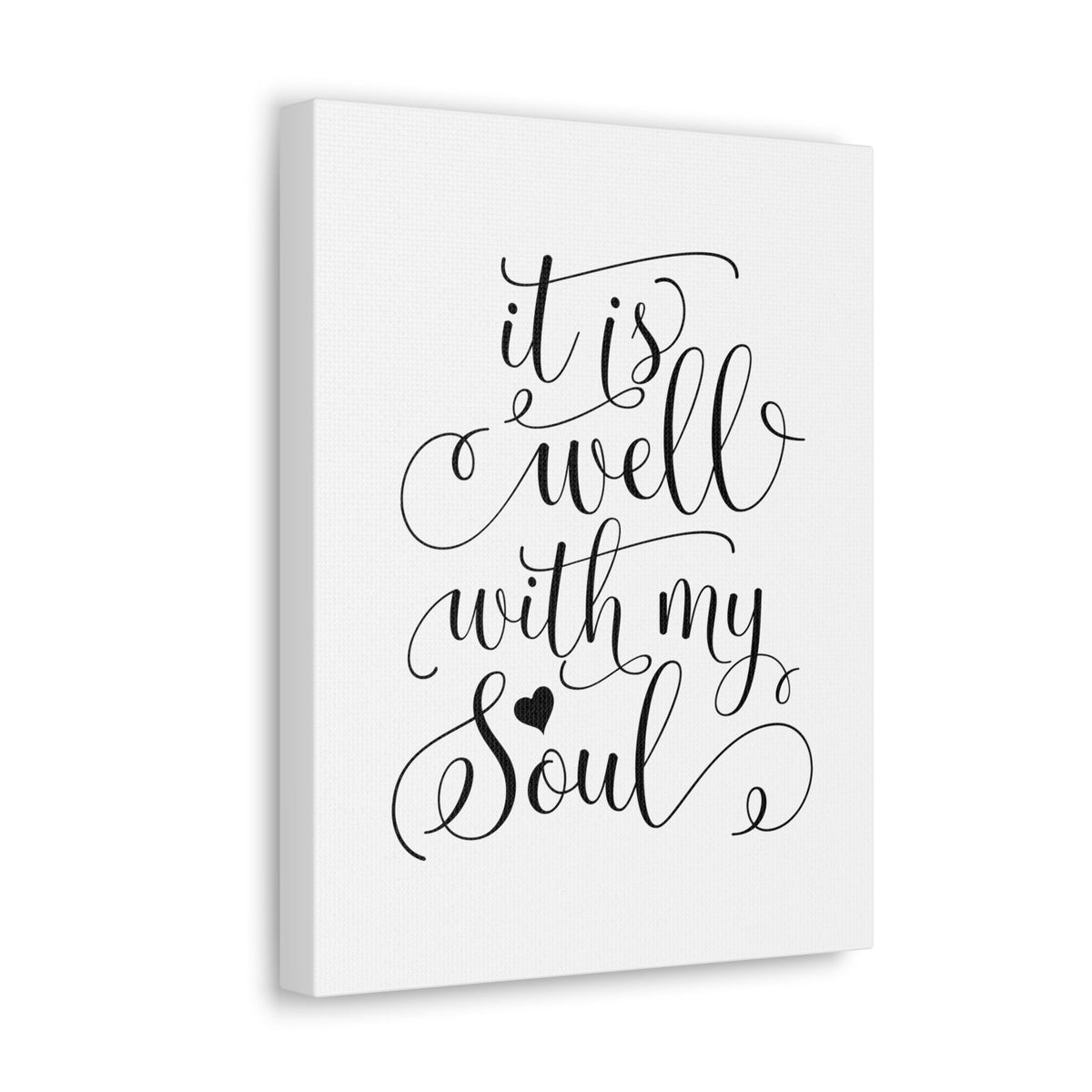 Scripture Walls It Is Well With My Soul Psalm 42:7 Heart Christian Wall Art Bible Verse Print Ready to Hang Unframed-Express Your Love Gifts