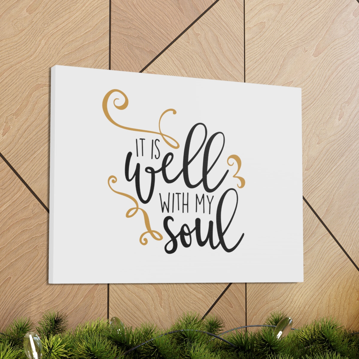 Scripture Walls It Is Well With My Soul Psalm 42:7 Plain Christian Wall Art Bible Verse Print Ready to Hang Unframed-Express Your Love Gifts