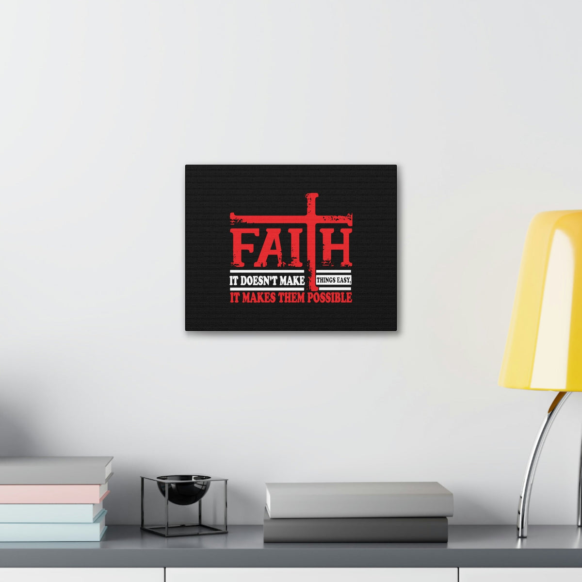 Scripture Walls It Makes Them Possible Jeremiah 32:17 Red Christian Wall Art Bible Verse Print Ready to Hang Unframed-Express Your Love Gifts
