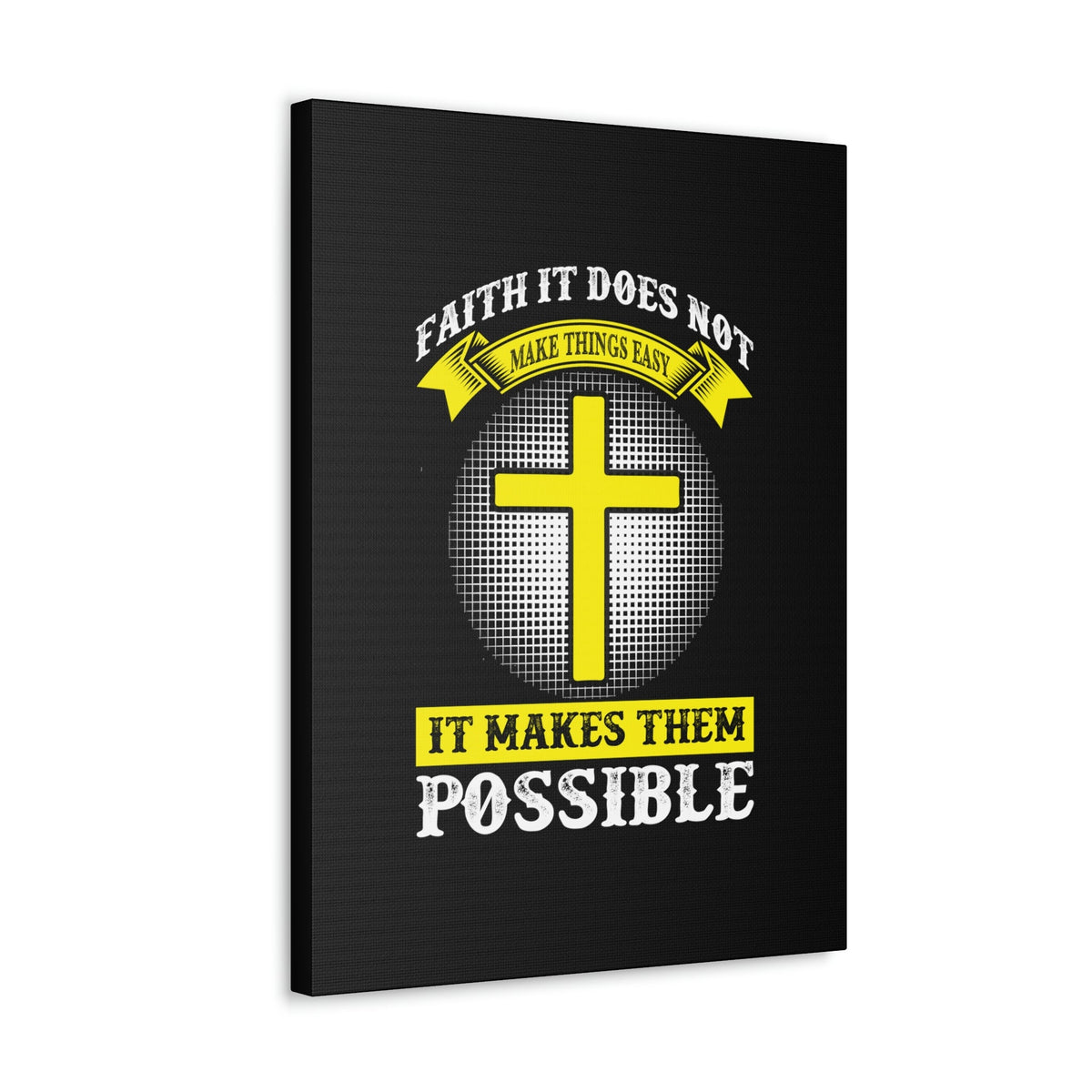 Scripture Walls It Makes Them Possible Jeremiah 32:17 Yellow Christian Wall Art Bible Verse Print Ready to Hang Unframed-Express Your Love Gifts