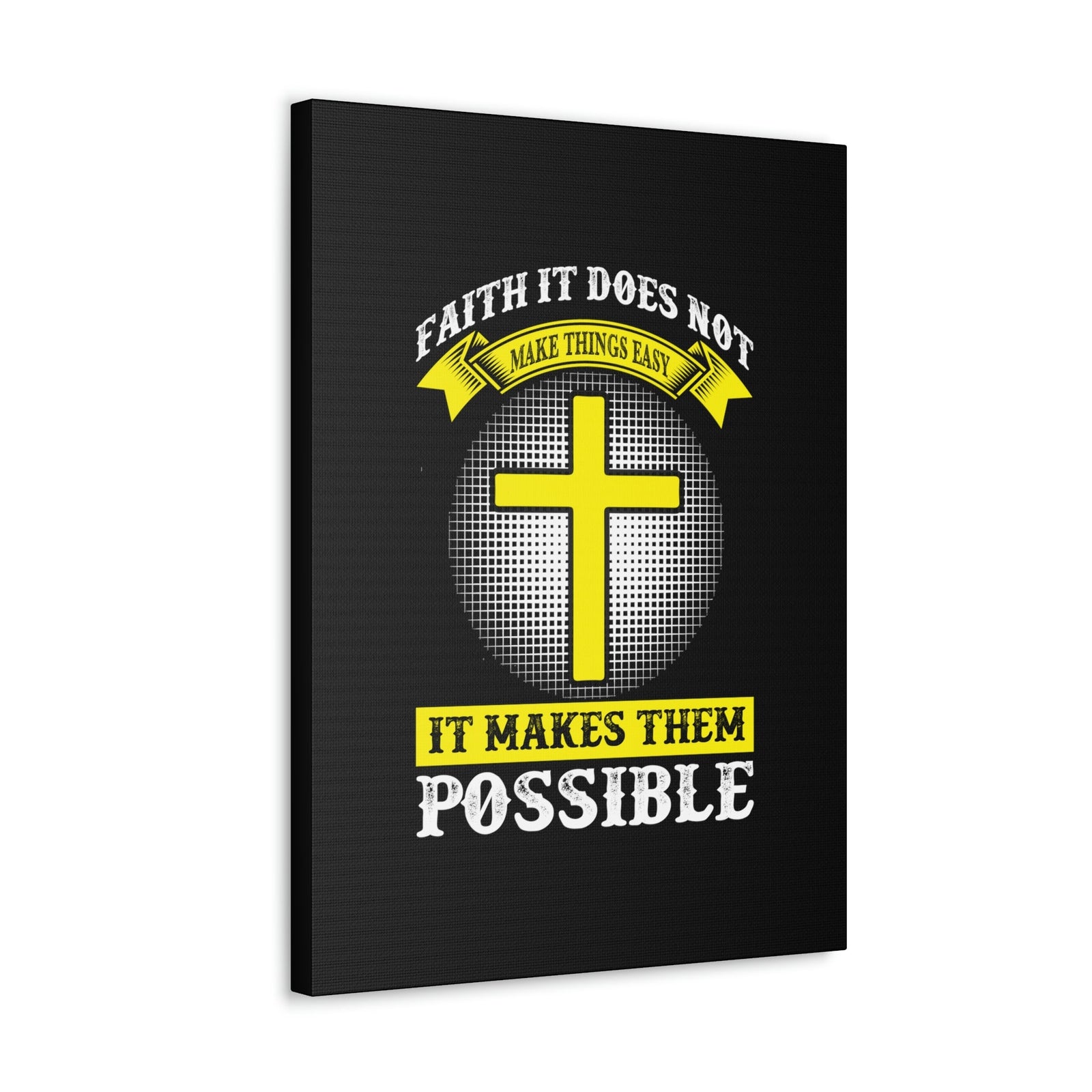 Scripture Walls It Makes Them Possible Jeremiah 32:17 Yellow Christian Wall Art Bible Verse Print Ready to Hang Unframed-Express Your Love Gifts