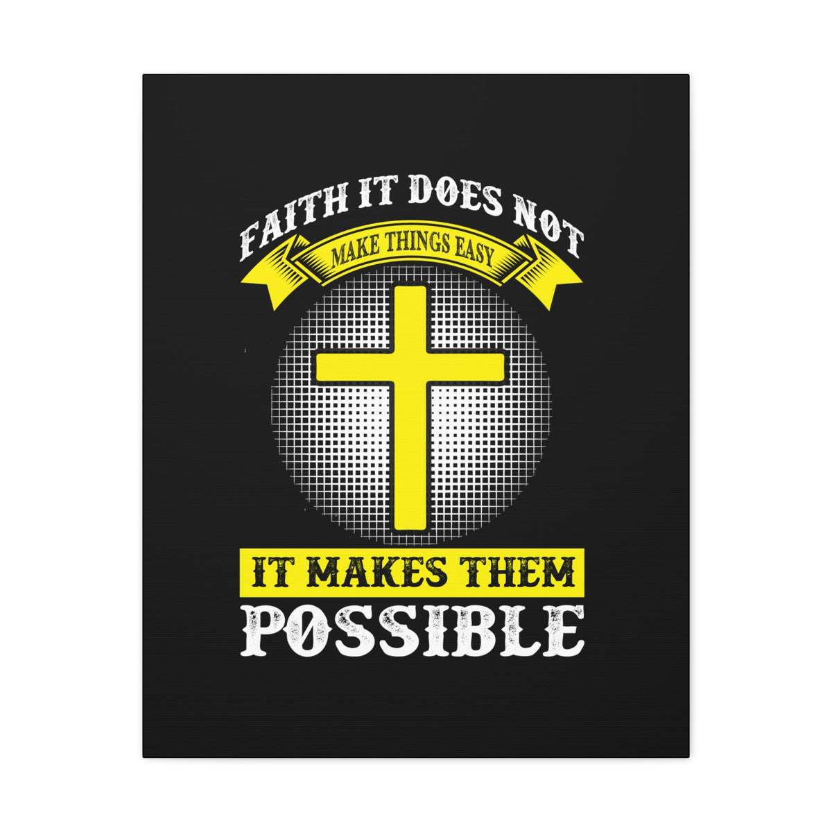 Scripture Walls It Makes Them Possible Jeremiah 32:17 Yellow Christian Wall Art Bible Verse Print Ready to Hang Unframed-Express Your Love Gifts