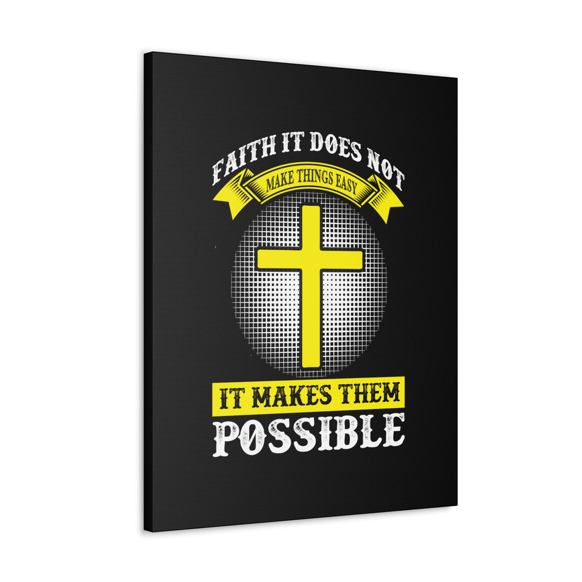 Scripture Walls It Makes Them Possible Jeremiah 32:17 Yellow Christian Wall Art Bible Verse Print Ready to Hang Unframed-Express Your Love Gifts