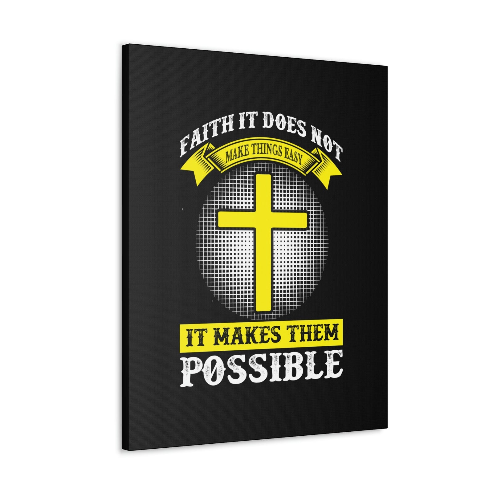 Scripture Walls It Makes Them Possible Jeremiah 32:17 Yellow Christian Wall Art Bible Verse Print Ready to Hang Unframed-Express Your Love Gifts
