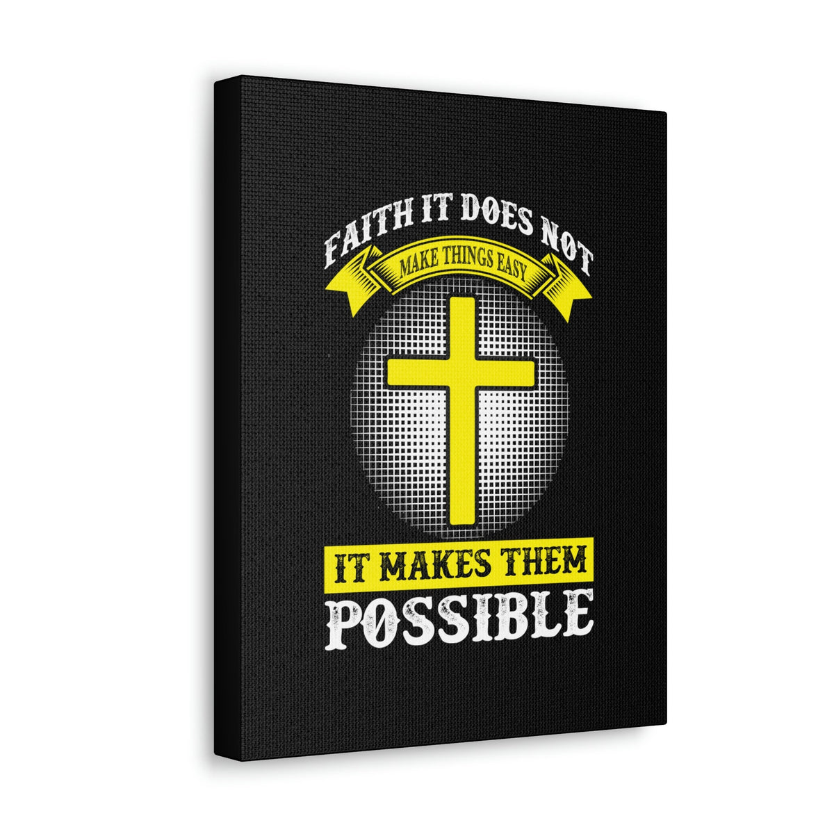 Scripture Walls It Makes Them Possible Jeremiah 32:17 Yellow Christian Wall Art Bible Verse Print Ready to Hang Unframed-Express Your Love Gifts