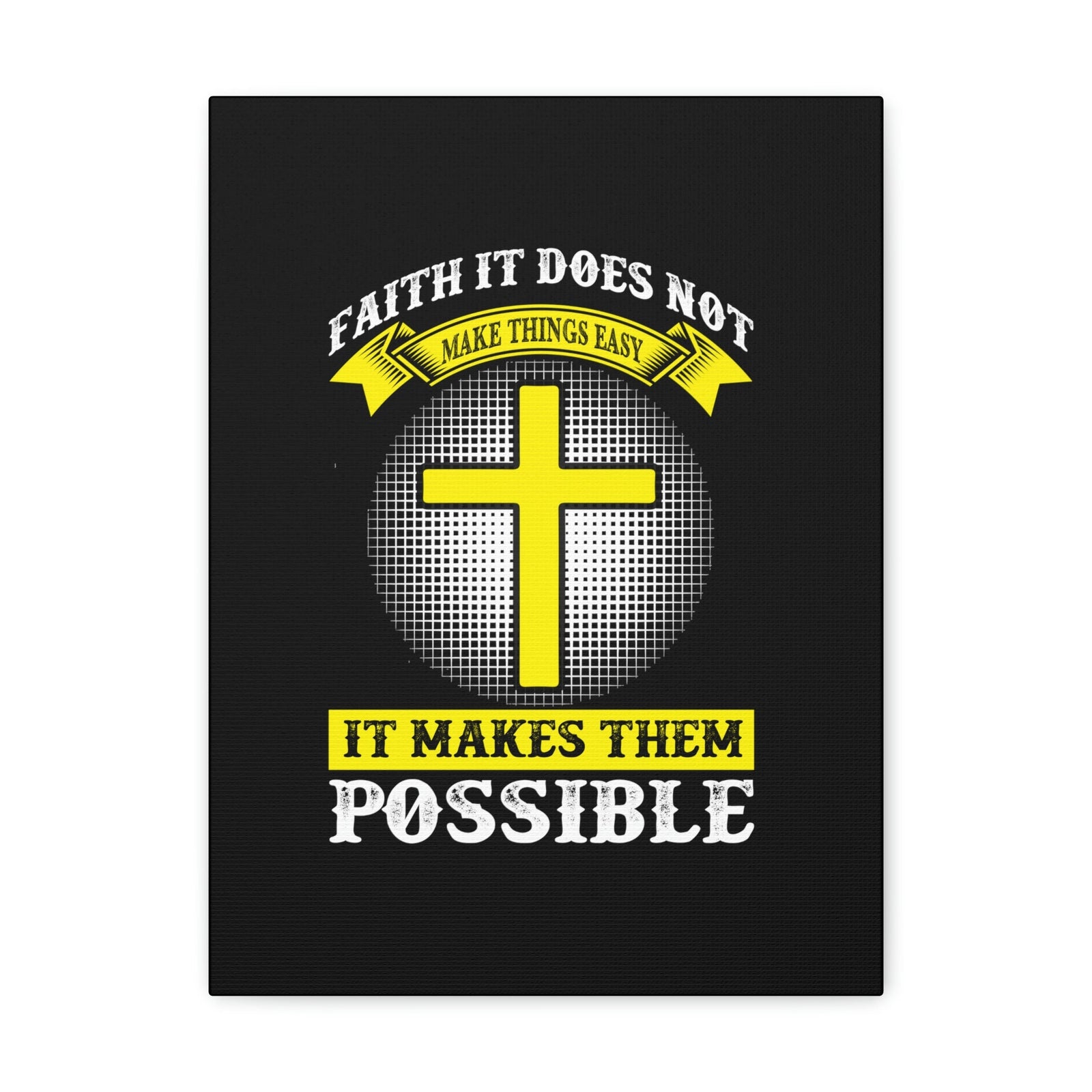 Scripture Walls It Makes Them Possible Jeremiah 32:17 Yellow Christian Wall Art Bible Verse Print Ready to Hang Unframed-Express Your Love Gifts