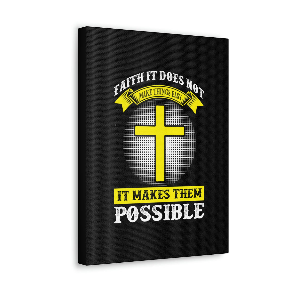 Scripture Walls It Makes Them Possible Jeremiah 32:17 Yellow Christian Wall Art Bible Verse Print Ready to Hang Unframed-Express Your Love Gifts