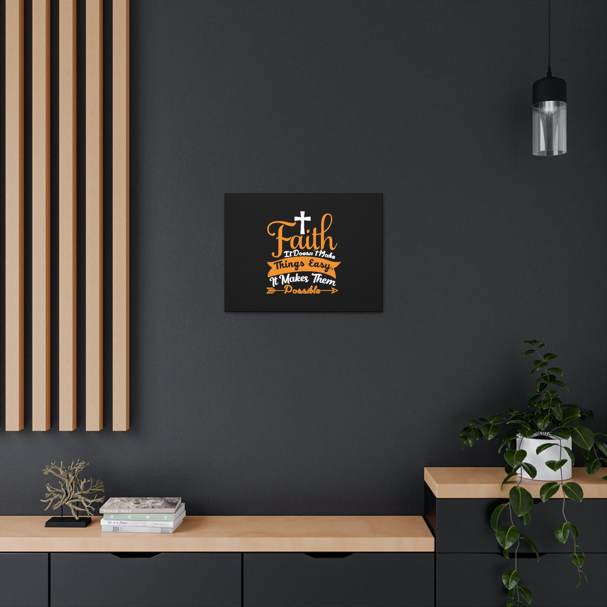 Scripture Walls It Makes Them Possible Philippians 4:13 Arrow Christian Wall Art Bible Verse Print Ready to Hang Unframed-Express Your Love Gifts